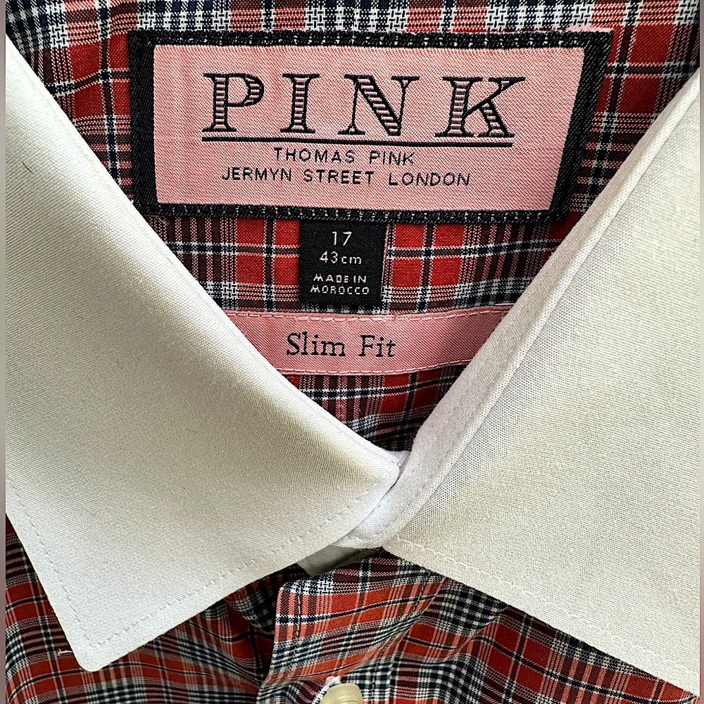 Men’s long sleeved button down by Thomas Pink